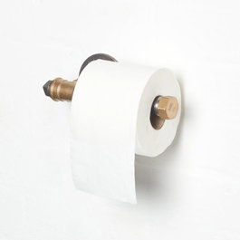 Hanah Home Boruraf171 Gancho de Tubo Negro y Dorado